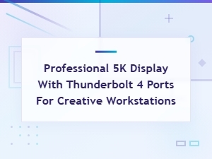 Professional 5k Display with Thunderbolt 4 Ports for Creative Workstations